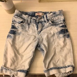 lei mid length jean shorts